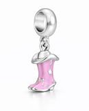 Charm de vaquera en plata de ley 925