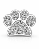 Charm con huella de pata de perro en plata de ley 925